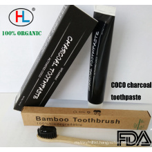 Bamboo charcoal whitening toothpaste